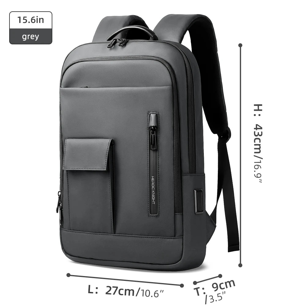 Heroic Knight Professional Laptop Backpack with USB Charging Port