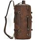 Genuine Leather Travel Backpack - Vintage Style Daypack for Men