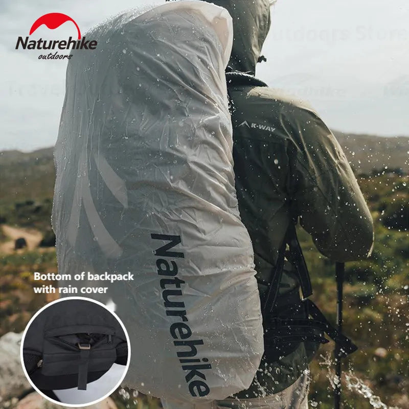 Naturehike 70L Hiking Backpack - Waterproof Lightweight Mountaineering Pack with Rain Cover