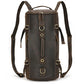 Genuine Leather Travel Backpack - Vintage Style Daypack for Men