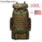 Premium 80L-100L Expandable Hiking Backpack - Tactical Mountaineering Pack for Outdoor Adventures