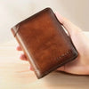 Men's Genuine Leather RFID Blocking Trifold Wallet