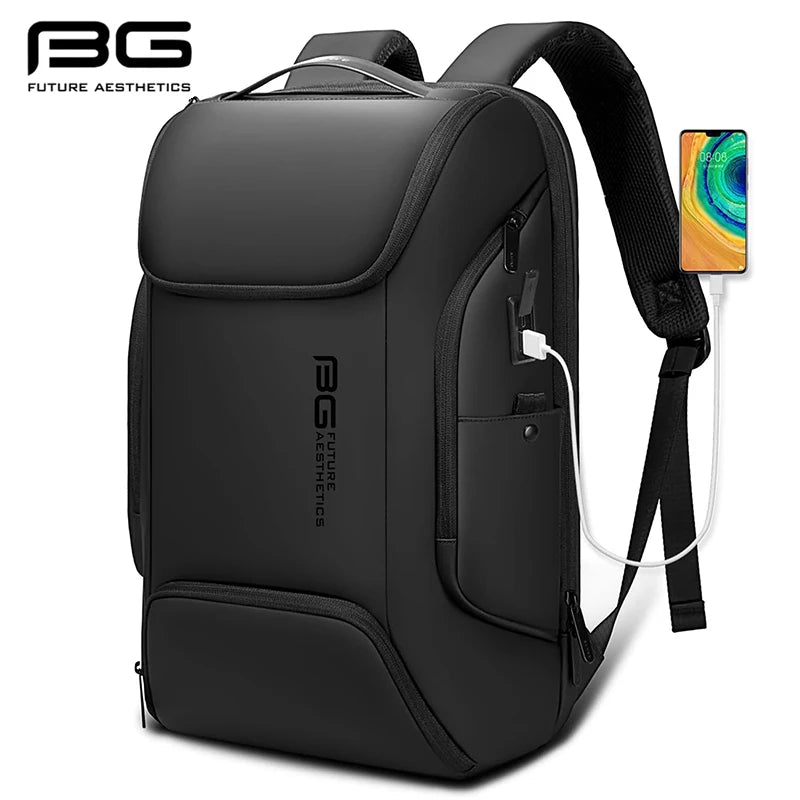 BANGE Business Smart Backpack with USB Charging - 15.6" Laptop Compatible