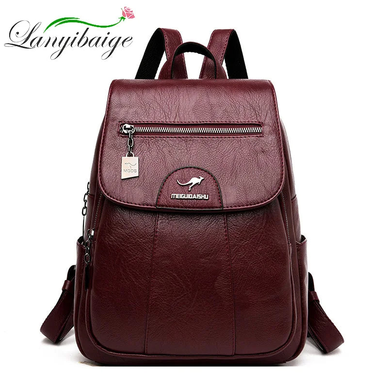 Women's Genuine Leather Vintage Backpack