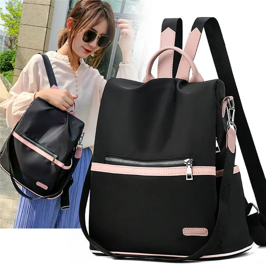Women's Waterproof Oxford Backpack - Casual School & Travel Bag
