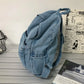 Denim Backpack - Unisex Travel & School Bag