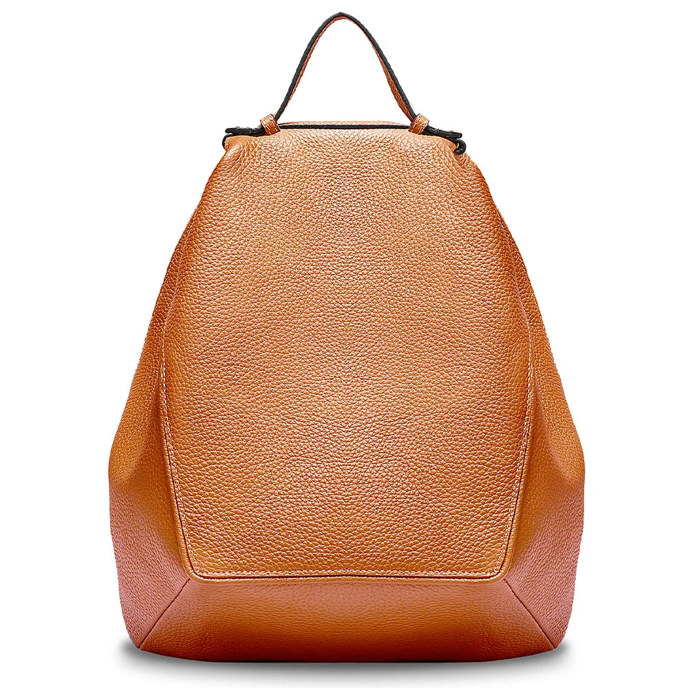 ZENCY Women's Genuine Leather Backpack - Classic Vintage Style
