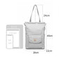 Women's Waterproof Laptop Backpack - 13-15.6 Inch Korean Fashion Oxford Canvas USB College Bag