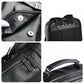 Premium Leather Laptop Backpack - Waterproof Business Travel Bag