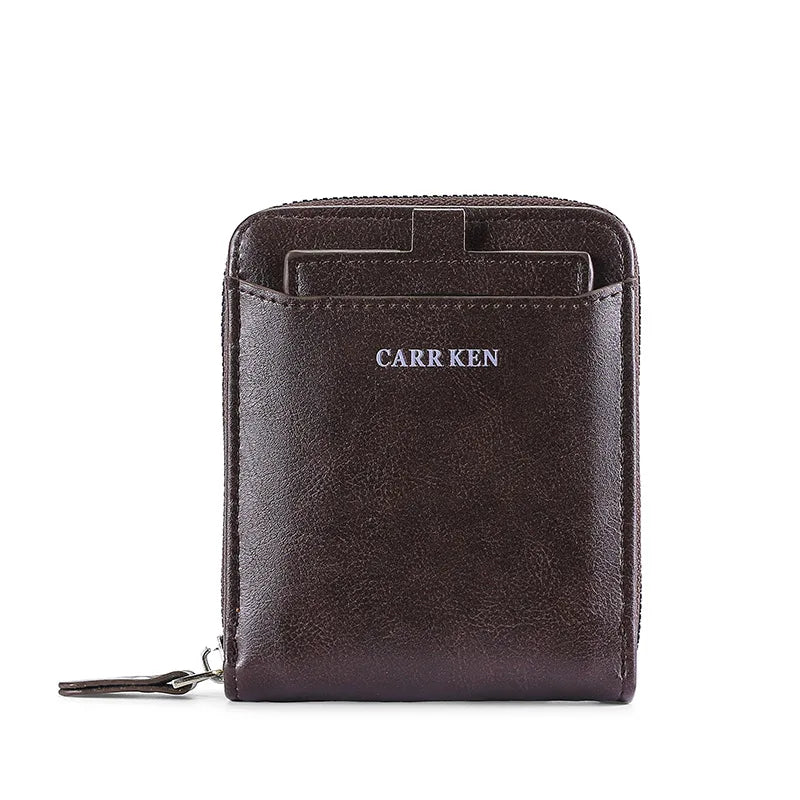 Men's RFID Blocking Trifold Wallet with ID Window