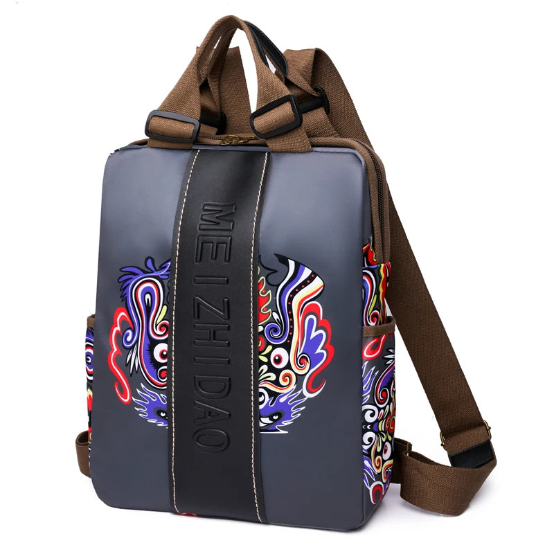 Women's Canvas Designer Backpack - Large Travel & School Rucksack
