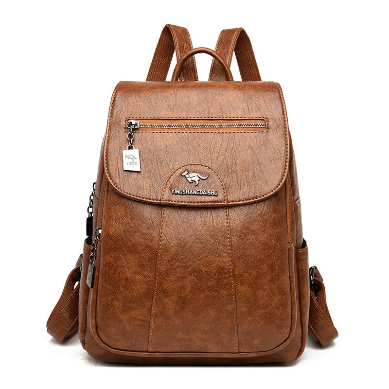 Women's Genuine Leather Vintage Backpack