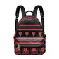 Polynesian Tribal Floral Backpack - Women's PU Leather Backpack