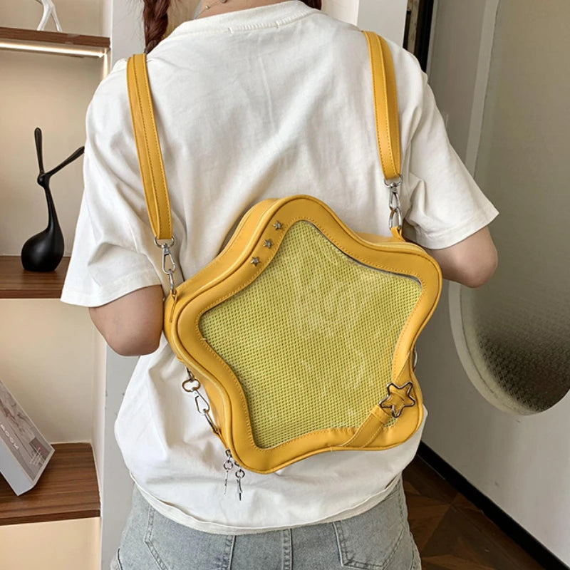 Transparent Ita Bag Backpack - Women's Crossbody Display Bag
