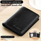 Men's Genuine Leather RFID Blocking Trifold Wallet