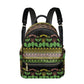 Polynesian Tribal Floral Backpack - Women's PU Leather Backpack