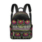 Polynesian Tribal Floral Backpack - Women's PU Leather Backpack