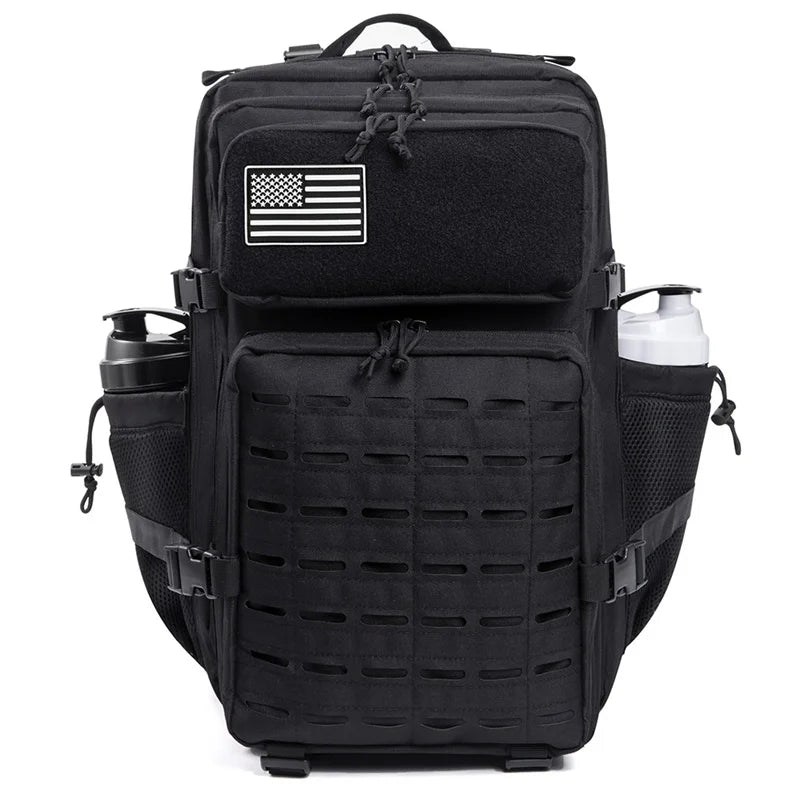 45L Tactical Military Backpack with MOLLE System - Outdoor Hiking & Survival Rucksack