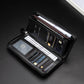 Men's RFID Blocking Long Leather Wallet with Zipper