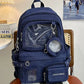 Women's Denim Backpack - High Capacity Student Commuter Bag