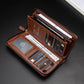 Men's RFID Blocking Long Leather Wallet with Zipper