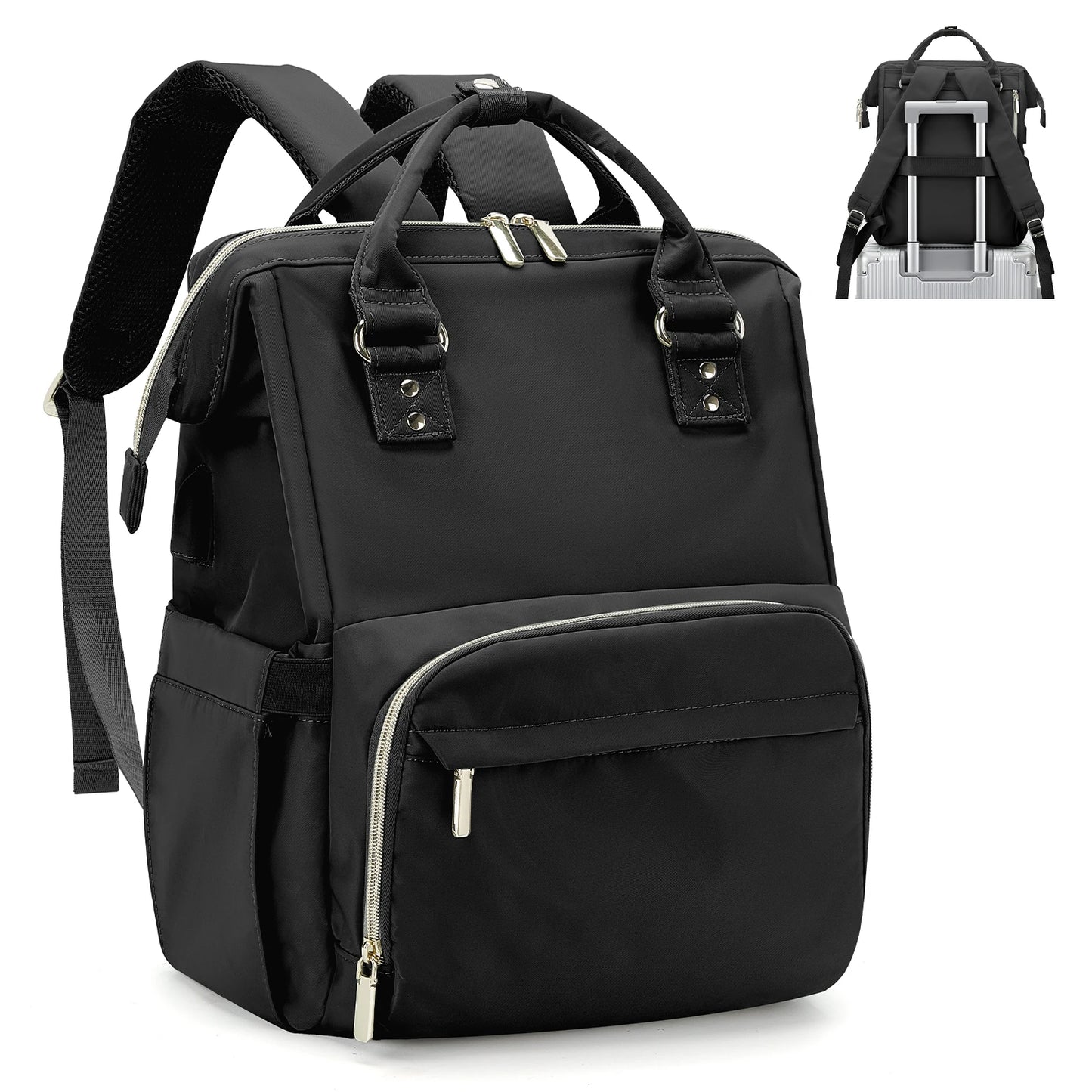 Women's Water-Resistant Laptop Backpack with USB Charging Port
