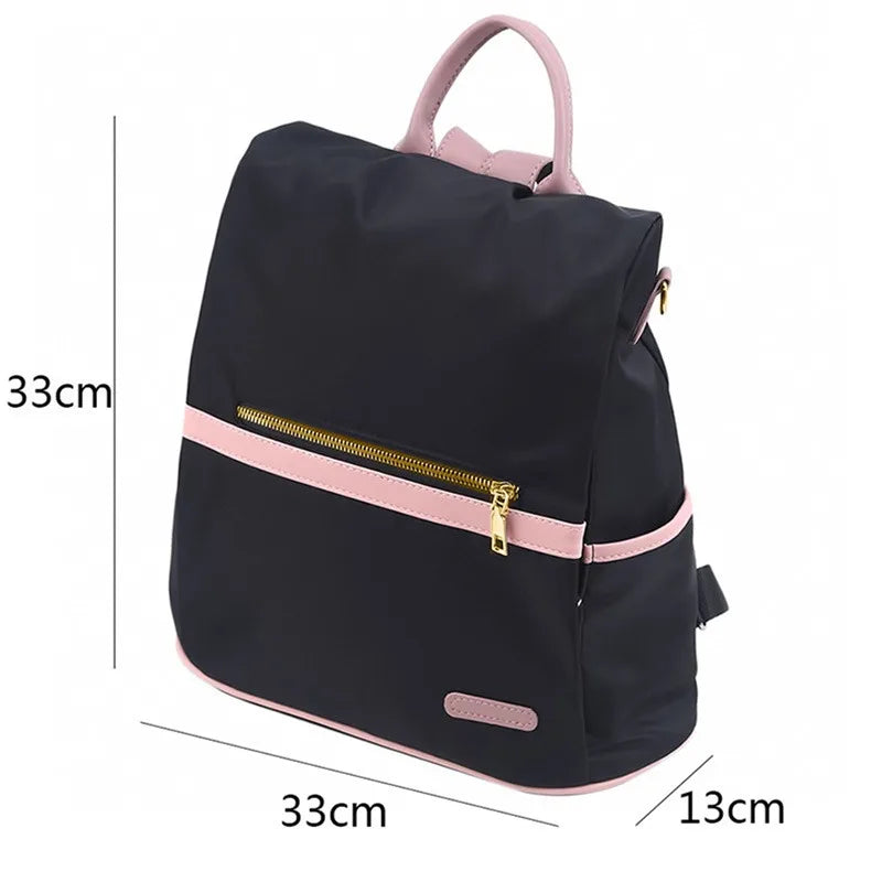 Women's Waterproof Oxford Backpack - Casual School & Travel Bag
