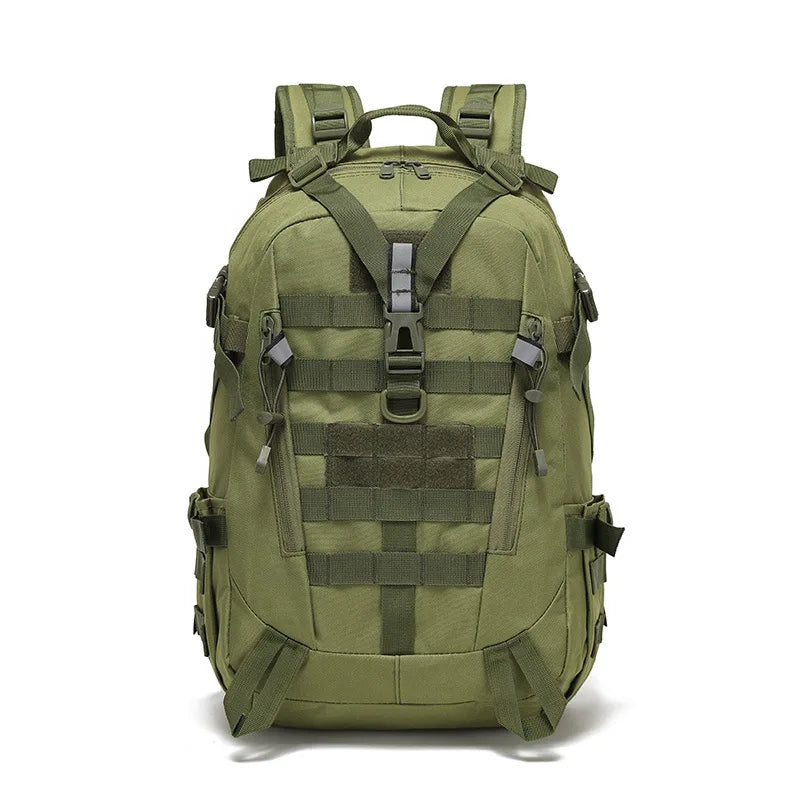 Tactical Reflective MOLLE Backpack - 900D Outdoor Rucksack for Hiking, Camping & Travel