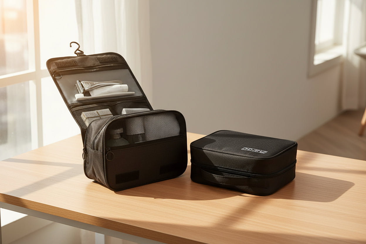 Waterproof Oxford Travel Toiletry Bag – Hanging Cosmetic Organizer