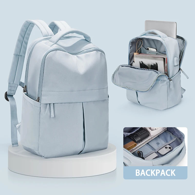 Women's 15.6" Laptop Backpack with USB Charging Port