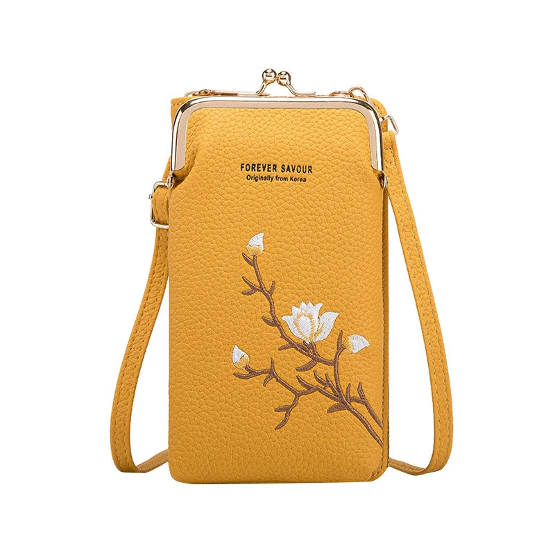 Women’s Crossbody Phone Wallet – Mini Sling Bag with Card Holder