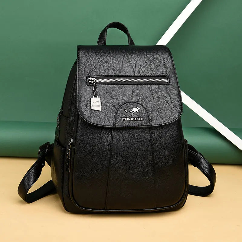 Women's Genuine Leather Vintage Backpack