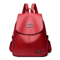 Women’s Leather Backpack – Large Capacity Fashion Travel Bag