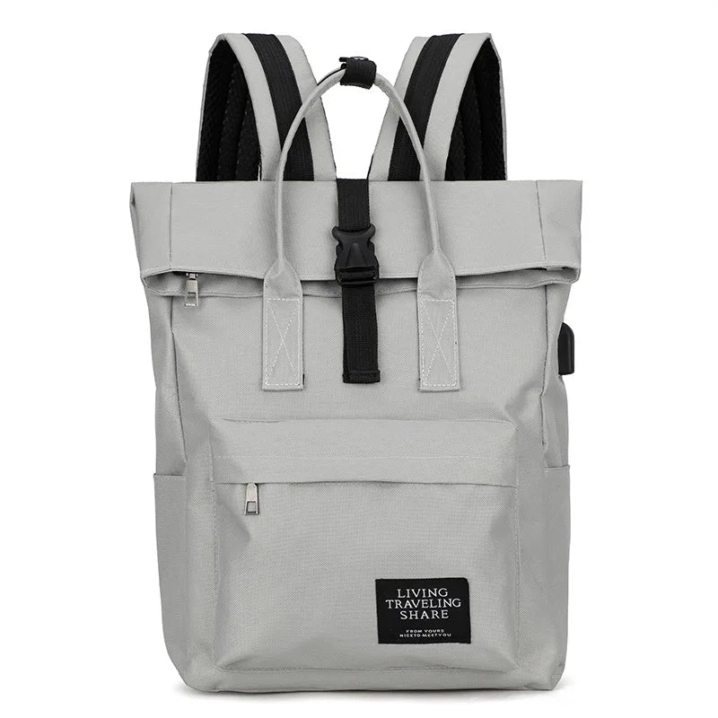 Women’s Multi-Color Backpack – Large Capacity Oxford Laptop School Bag