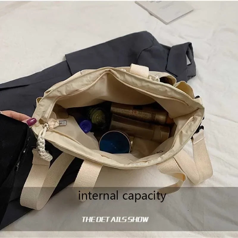 Women’s Nylon Tote Bag – Large Capacity Shoulder & Crossbody Travel Bag