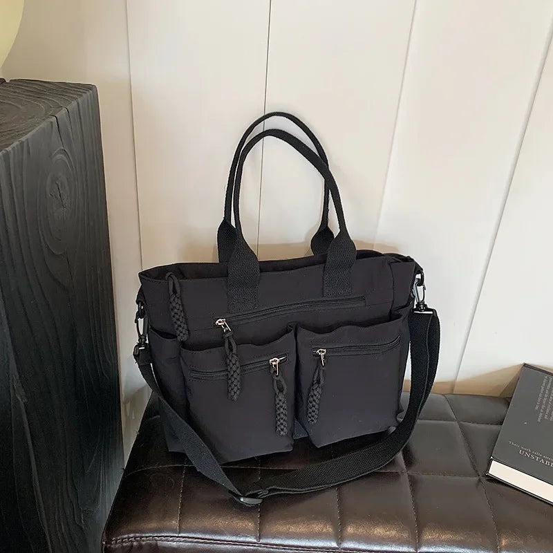 Women’s Nylon Tote Bag – Large Capacity Shoulder & Crossbody Travel Bag