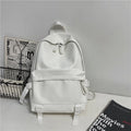 Women's Premium Leather Travel Backpack - 20-35L Capacity