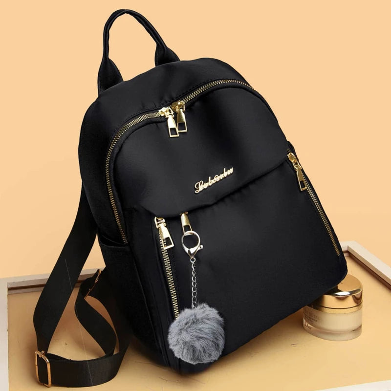 Women’s Waterproof Oxford Backpack – Large Capacity Casual Travel Bag